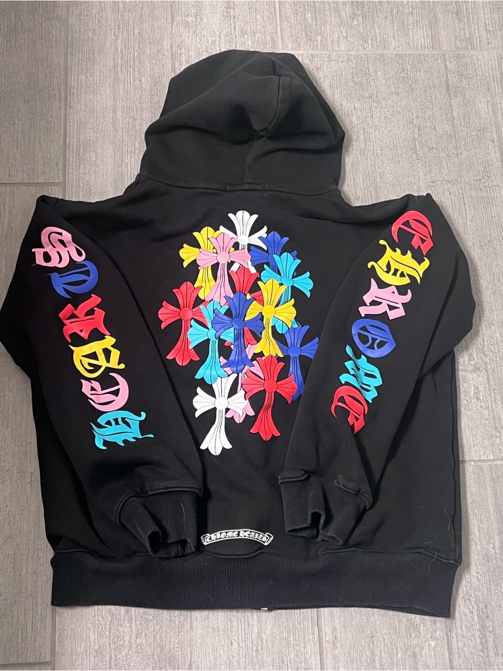 Chrome hearts cemetery cross hoodie